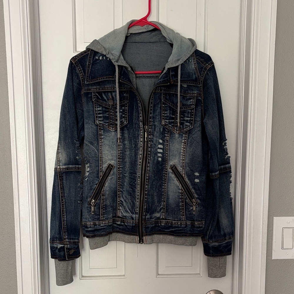 Distressed Denim Jacket